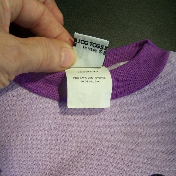 Just Adorable Elephant Sweatshirt by Jog Togs Size Toddler 2 - Picture 3 of 4